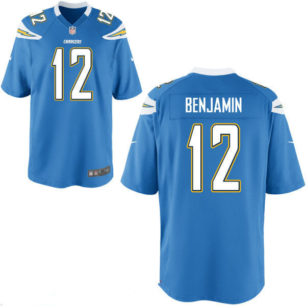 Mens San Diego Chargers 12 Travis Benjamin Light Blue Alternate Stitched Nfl Nike Elite Jersey