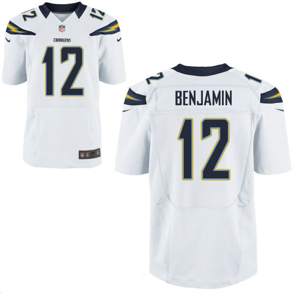 Mens San Diego Chargers 12 Travis Benjamin White Road Stitched Nfl Nike Elite Jersey