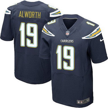 Mens San Diego Chargers 19 Lance Alworth Navy Blue Team Color Nfl Nike Elite Jersey