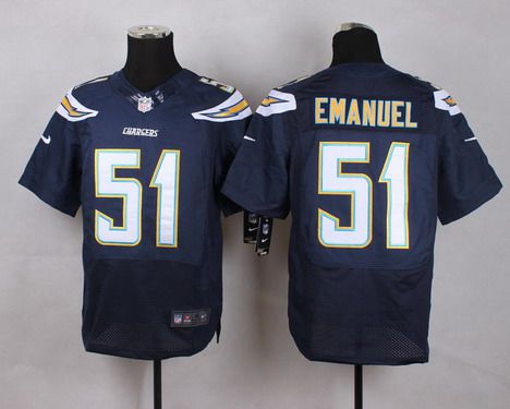 Mens San Diego Chargers 51 Kyle Emanuel 2013 Nike Navy Blue Elite Jersey
