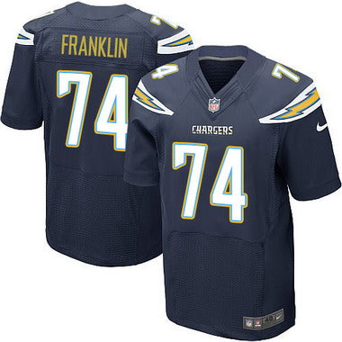 Mens San Diego Chargers 74 Orlando Franklin Navy Blue Team Color Nfl Nike Elite Jersey