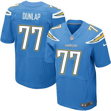 Mens San Diego Chargers 77 King Dunlap Light Blue Alternate Nfl Nike Elite Jersey