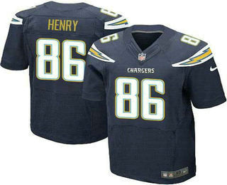 Mens San Diego Chargers 86 Hunter Henry Navy Blue Team Color Nfl Nike Elite Jersey