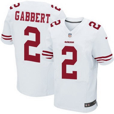 Mens San Francisco 49ers 2 Blaine Gabbert White Road Nfl Nike Elite Jersey