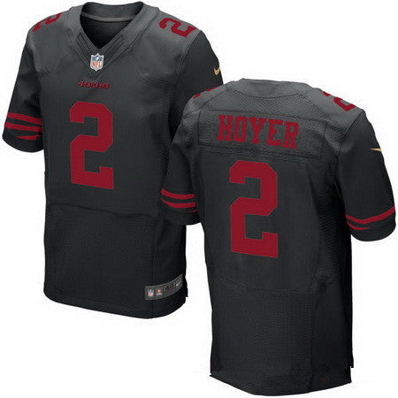 Mens San Francisco 49ers 2 Brian Hoyer Black Alternate Stitched Nfl Nike Elite Jersey