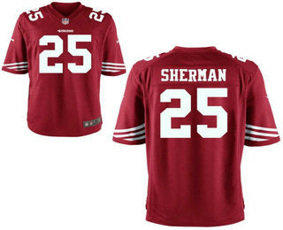 Mens San Francisco 49ers 25 Richard Sherman Elite Red Jersey