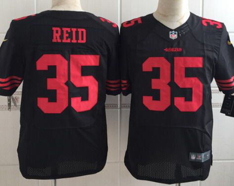 Mens San Francisco 49ers 35 Eric Reid 2015 Nike Black Elite Jersey