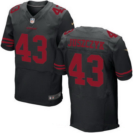 Mens San Francisco 49ers 43 Kyle Juszczyk Black Alternate Stitched Nfl Nike Elite Jersey