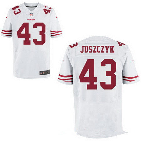 Mens San Francisco 49ers 43 Kyle Juszczyk White Road Stitched Nfl Nike Elite Jersey