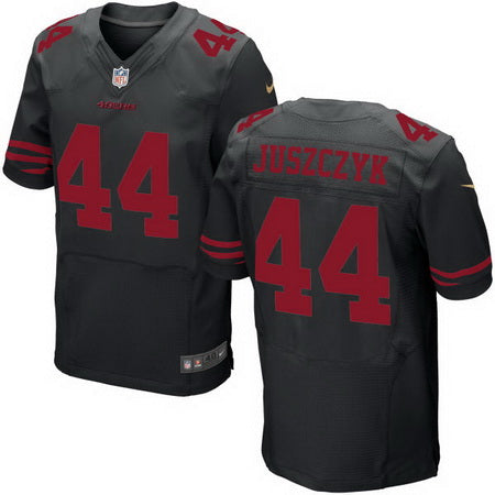 Mens San Francisco 49ers 44 Kyle Juszczyk Black Alternate Stitched Nfl Nike Elite Jersey