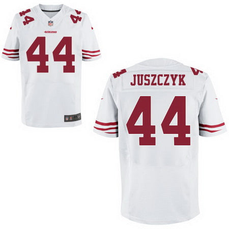 Mens San Francisco 49ers 44 Kyle Juszczyk White Road Stitched Nfl Nike Elite Jersey