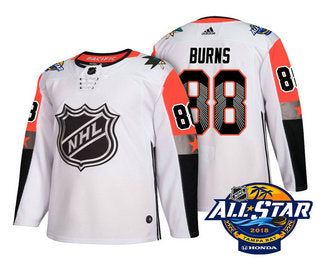 Mens San Jose Sharks 88 Brent Burns White 2018 Nhl All star Stitched Ice Hockey Jersey