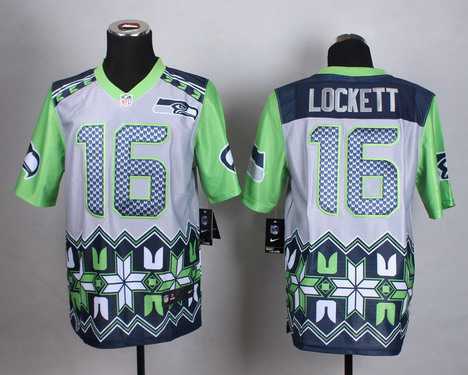 Mens Seattle Seahawks 16 Tyler Lockett 2015 Nike Noble Fashion Elite Jersey