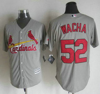Mens St Louis Cardinals 52 Michael Wacha Away Gray 2015 Mlb Cool Base Jersey