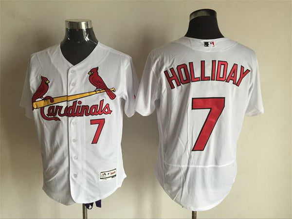 Mens St Louis Cardinals 7 Matt Holliday White 2016 Flexbase Majestic Baseball Jersey