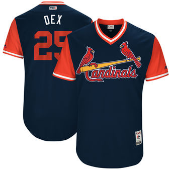 Mens St Louis Cardinals Dexter Fowler Dex Majestic Navy 2017 Players Weekend Authentic Jersey