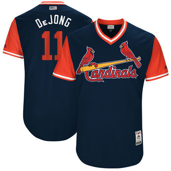 Mens St Louis Cardinals Paul Dejong Dejong Majestic Navy 2017 Players Weekend Authentic Jersey