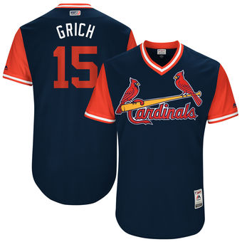 Mens St Louis Cardinals Randal Grichuk Grich Majestic Navy 2017 Players Weekend Authentic Jersey