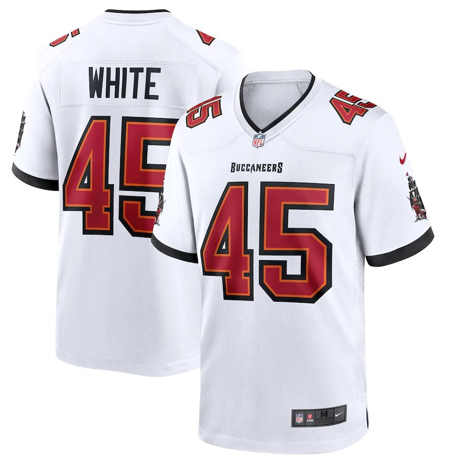 Mens Tampa Bay Buccaneers Devin White Nike White Game Jersey