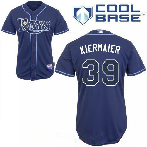 Mens Tampa Bay Rays 39 Kevin Kiermaier Navy Blue Alternate Stitched Mlb Majestic Cool Base Jersey