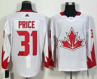 Mens Team Canada 31 Carey Price White 2016 World Cup Of Hockey Game Jersey