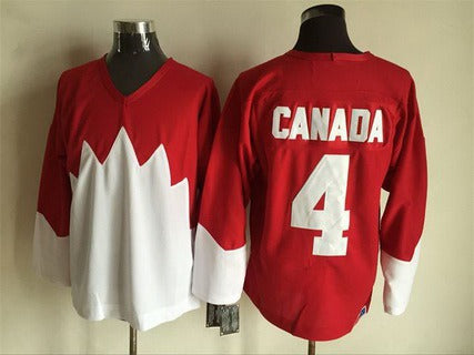 Mens Team Canada 4 Canada 1972 Ccm Throwback Hockey Red Jersey