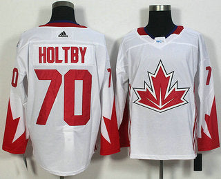 Mens Team Canada 70 Braden Holtby White 2016 World Cup Of Hockey Game Jersey