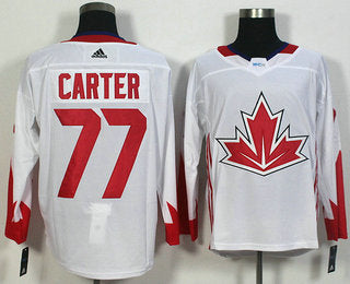 Mens Team Canada 77 Jeff Carter White 2016 World Cup Of Hockey Game Jersey