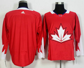 Mens Team Canada Blank Red 2016 World Cup Of Hockey Game Jersey
