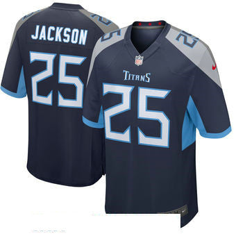 Mens Tennessee Titans 25 Adoree Jackson Nike Navy New 2018 Game Jersey