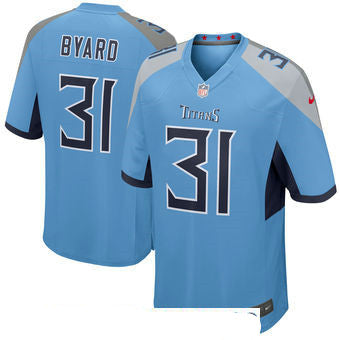 Mens Tennessee Titans 31 Kevin Byard Nike Light Blue New 2018 Game Jersey