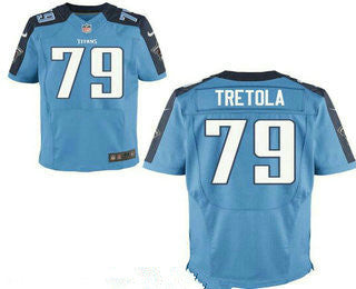 Mens Tennessee Titans 79 Sebastian Tretola Light Blue Team Color Stitched Nfl Nike Elite Jersey