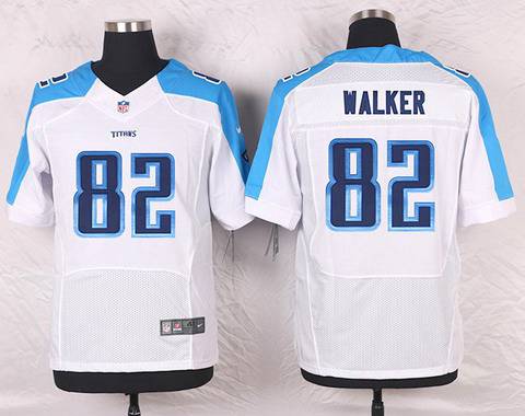 Mens Tennessee Titans 82 Delanie Walker White Road Nfl Nike Elite Jersey