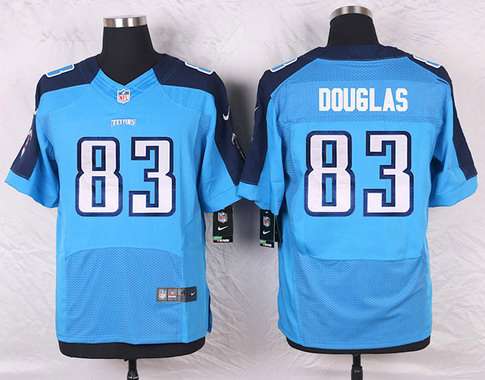 Mens Tennessee Titans 83 Harry Douglas Light Blue Team Color Nfl Nike Elite Jersey
