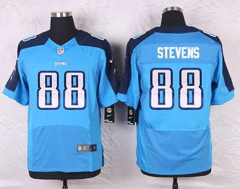 Mens Tennessee Titans 88 Craig Stevens Light Blue Team Color Nfl Nike Elite Jersey