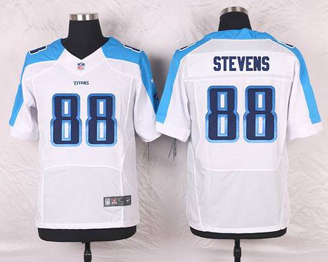 Mens Tennessee Titans 88 Craig Stevens White Road Nfl Nike Elite Jersey