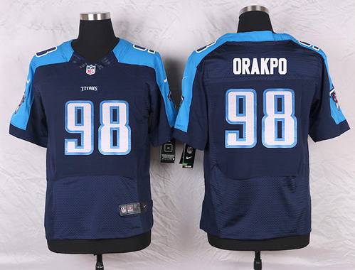 Mens Tennessee Titans 98 Brian Orakpo Navy Blue Alternate Nfl Nike Elite Jersey