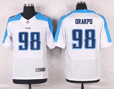 Mens Tennessee Titans 98 Brian Orakpo White Road Nfl Nike Elite Jersey