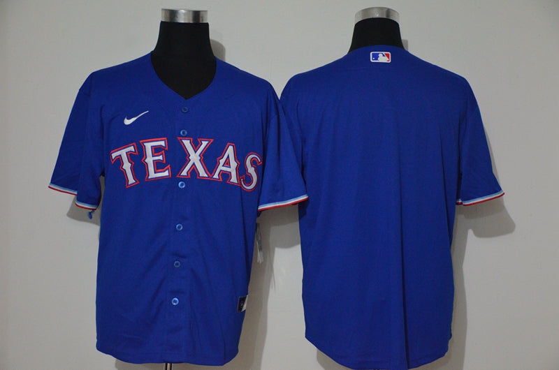 Mens Texas Rangers Blank Blue Stitched Mlb Cool Base Nike Jersey
