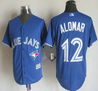 Mens Toronto Blue Jays 12 Roberto Alomar Alternate Blue 2015 Mlb Cool Base Jersey