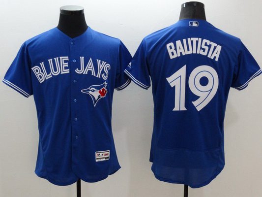 Mens Toronto Blue Jays 19 Jose Bautista Blue Flexbase 2016 Mlb Player Jersey