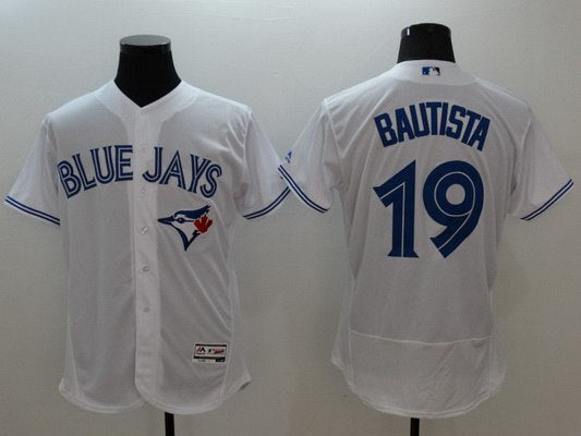 Mens Toronto Blue Jays 19 Jose Bautista White Flexbase 2016 Mlb Player Jersey