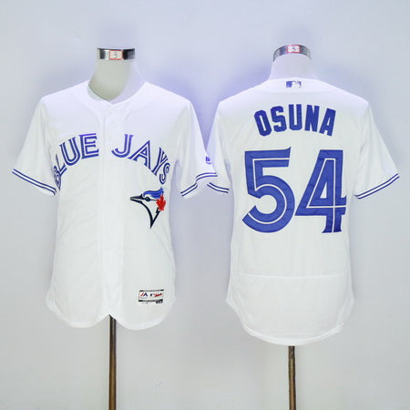 Mens Toronto Blue Jays 54 Roberto Osuna White 2016 Flexbase Majestic Baseball Jersey