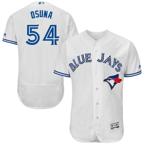 Mens Toronto Blue Jays 54 Roberto Osuna White Home 2016 Flexbase Majestic Baseball Jersey