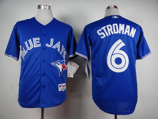 Mens Toronto Blue Jays 6 Marcus Stroman Blue Jersey