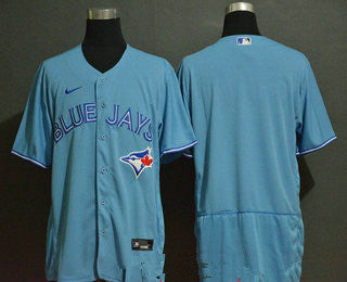 Mens Toronto Blue Jays Blank Blue Stitched Mlb Flex Base Nike Jersey