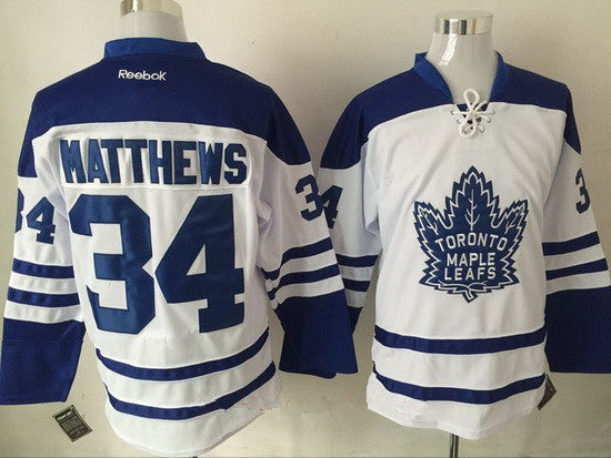 Mens Toronto Maple Leafs 34 Auston Matthews White Third Stitched Nhl Reebok Hockey Jersey
