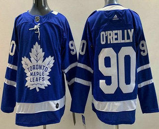 Mens Toronto Maple Leafs 90 Ryan Oreilly Blue Authentitc Jersey