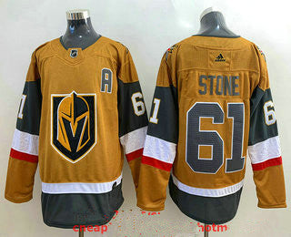 Mens Vegas Golden Knights 61 Mark Stone Gold 2020 21 Alternate Stitched Adidas Jersey