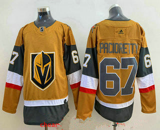 Mens Vegas Golden Knights 67 Max Pacioretty Gold 2020 21 Alternate Stitched Adidas Jersey